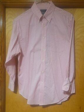 Lauren Ralph Lauren Men"s COTTON Pink Check Button-Down Dress Shirt